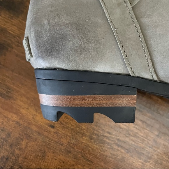 Sorel Lolla II Cutout Ankle Boot NWOT Suede 10.5 Sage Waterproof - Picture 7 of 8